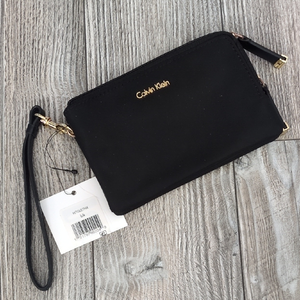 Calvin Klein Black Wristlet